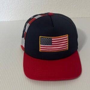 Icon Sports American Flag Patch Adjustable Cap